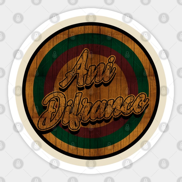 Retro Vintage Ani Difranco Sticker by Electric Tone